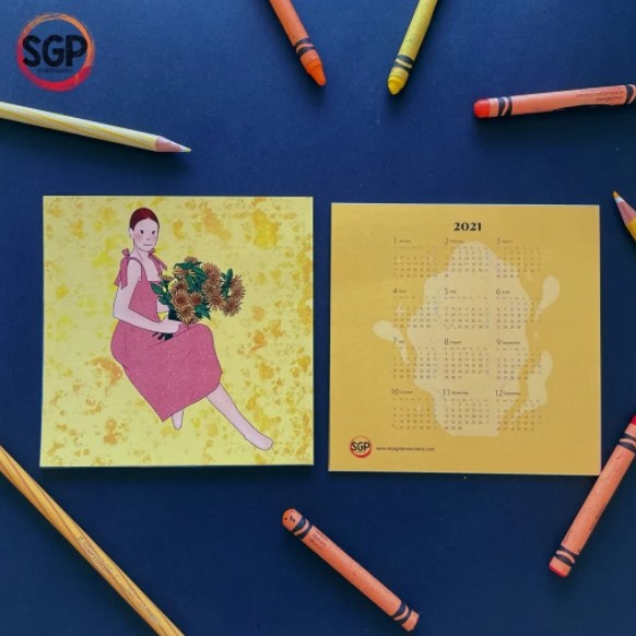 Salt & h2o SGP Bloom 2021 Art Calendar Card